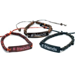 bG9jYWw6Ly9tZWRpYS8xUi8wQy82MFIzMEMxRzZNVzMwQzFSLzNjYmZlYmIzLmpwZWc.jpg Coco Slogan Bracelets - #Friends