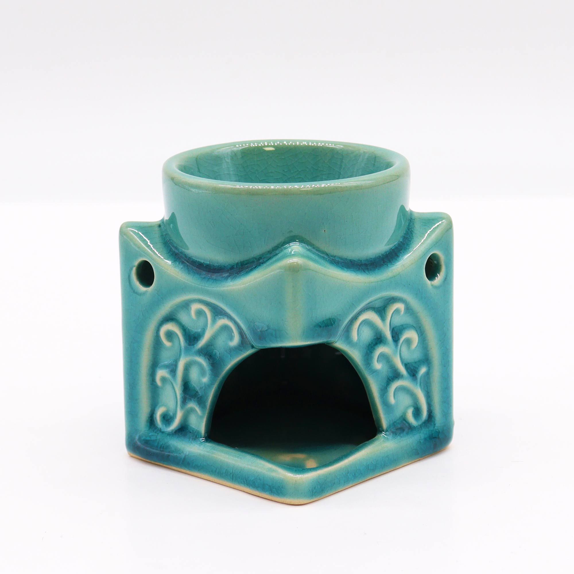 Square Buddha Burner - Soft Turquoise - Image 3