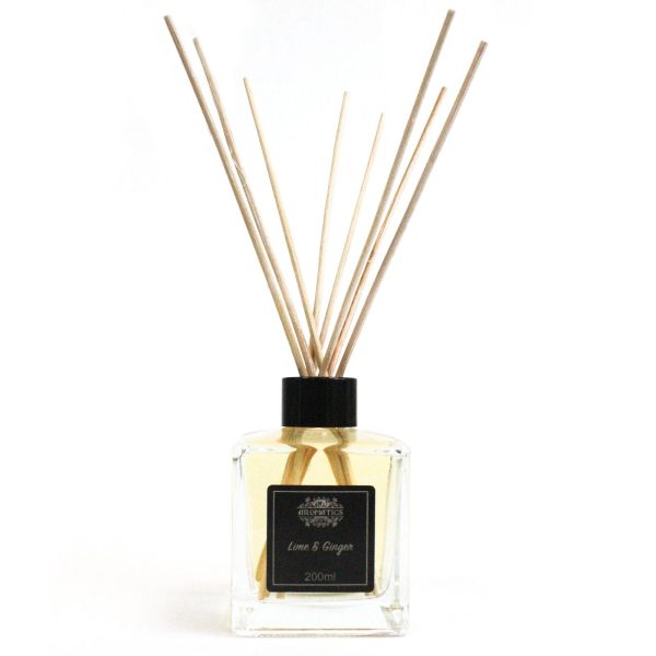 200ml Lime & Ginger Essential Oil Reed Diffuser - Image 2