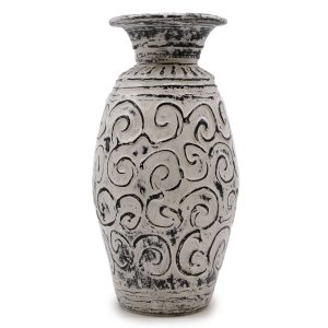 bG9jYWw6Ly9tZWRpYS8xUy9DQy82MFIzMEMxRzZSVktDQzFTLzljMjFkYmY3LmpwZWc.jpg Swirls Shaped Vase - Cream
