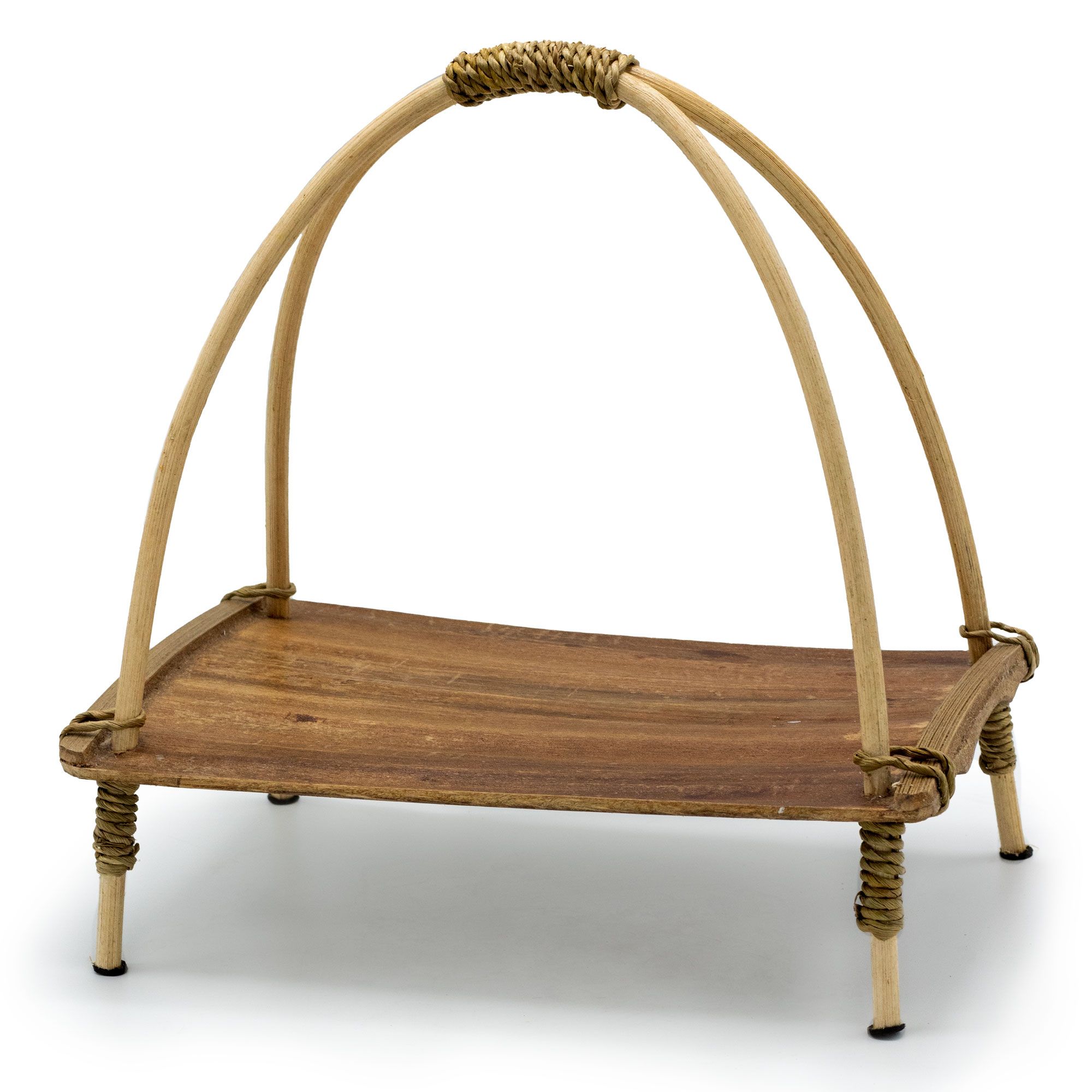 Coconut Leaf Tea Stand - Natural - Image 3