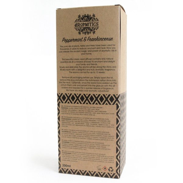 200ml Peppermint & Frankincense Essential Oil Reed Diffuser - Image 4