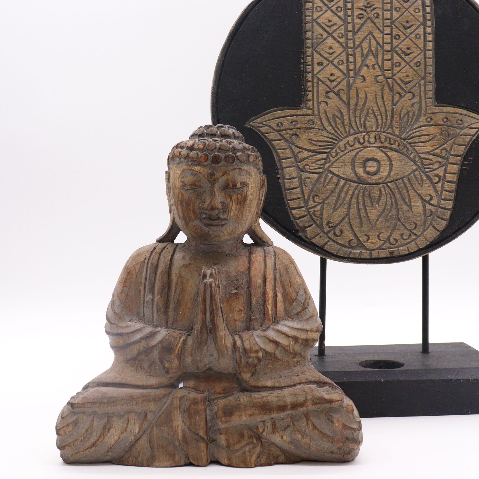 Buddha Feng Shui Set - Hamsa - Grey - Image 2