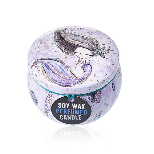 Art Tin Candle - Assorted Design - Sea life - Rasberry - Image 10