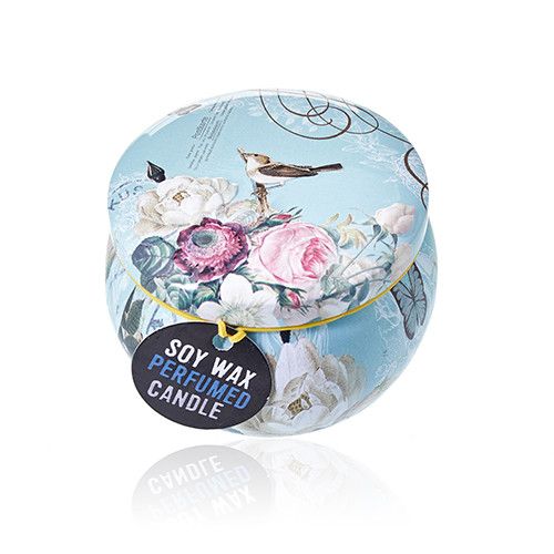 Art Tin Candle - Assorted Design - Parisian Weekend - Peonies - Image 2
