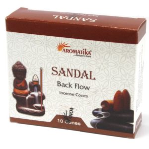 bG9jYWw6Ly9tZWRpYS9IRy9HQy82MFIzMEMxRzZNVEtHQ0hHL2M1NTZiOGMxLmpwZWc.jpg Aromatica Backflow Incense Cones - Sandalwood