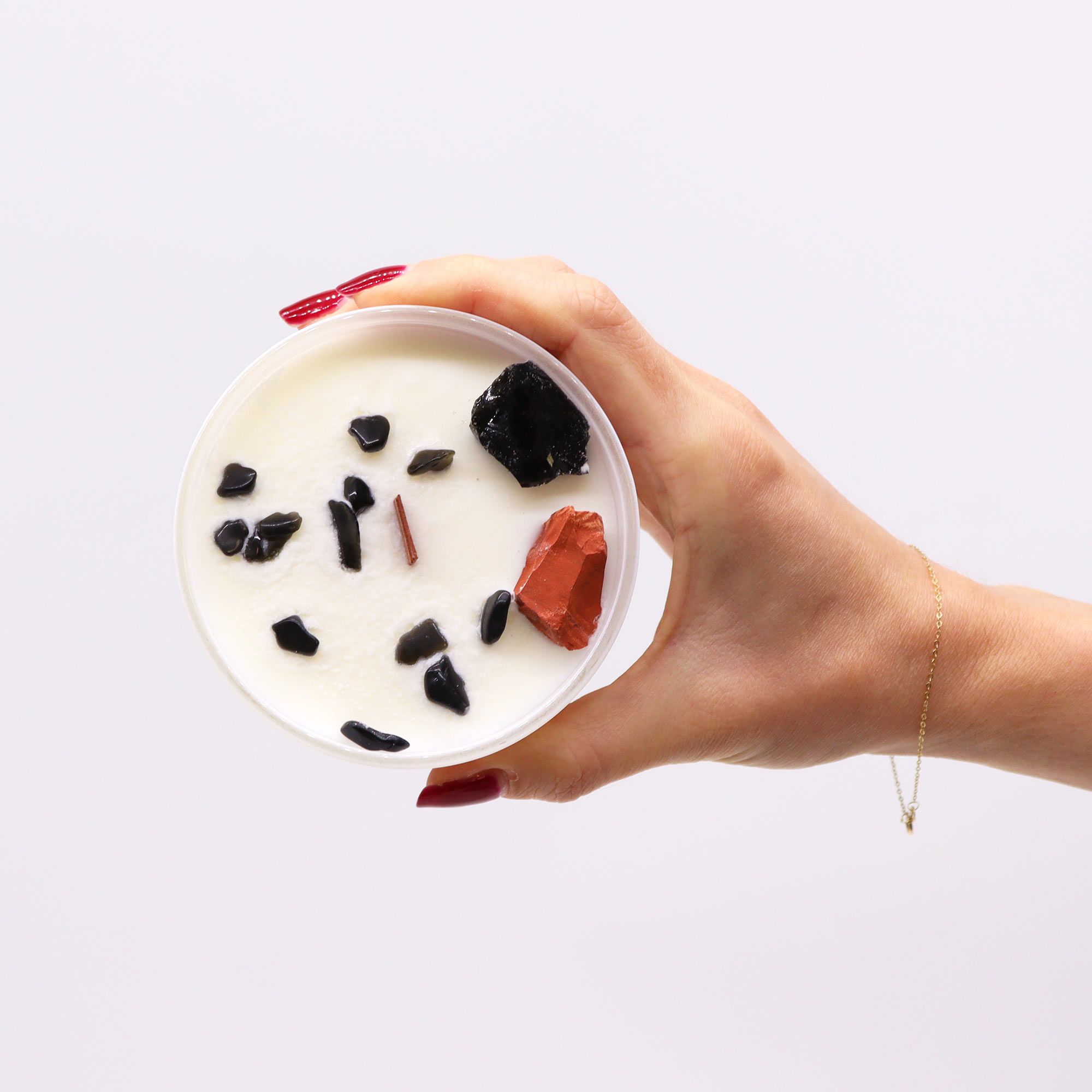 Chakra Crystal Candles - Root Chakra - Image 4