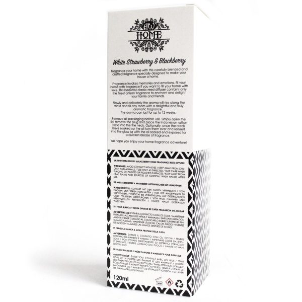 120ml Reed Diffuser - White Strawberry & Blackberry - Image 2