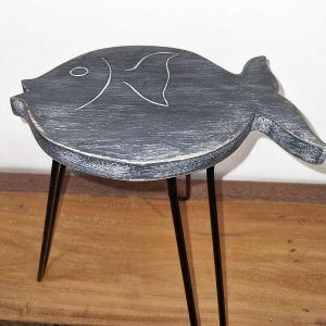 bG9jYWw6Ly9tZWRpYS9ISi9HRC82MFIzMEMxRzZSUzNHREhKLzc4Njk4ZTExLmpwZWc.jpg Albasia Wood Fish Stand - Greywash