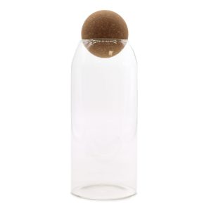 bG9jYWw6Ly9tZWRpYS9ISy82RC82MFIzMEMxSDc0UjM2REhLLzUxMzc3YzFjLmpwZWc.jpg Cottage Cork-Ball Glass Jar - Clear - 20cm