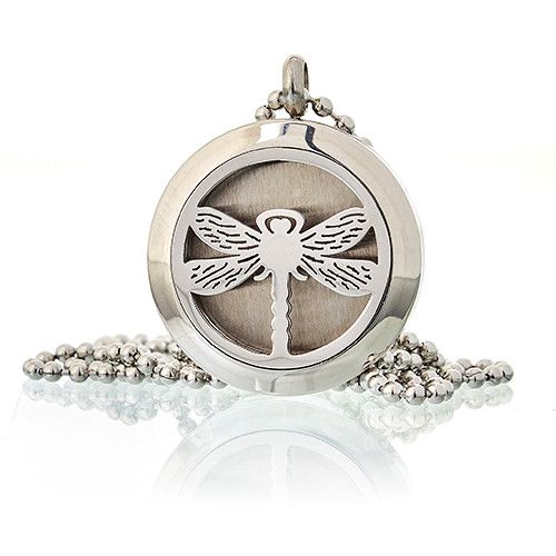 Aromatherapy Diffuser Necklace - Dragonfly 25mm - Image 3