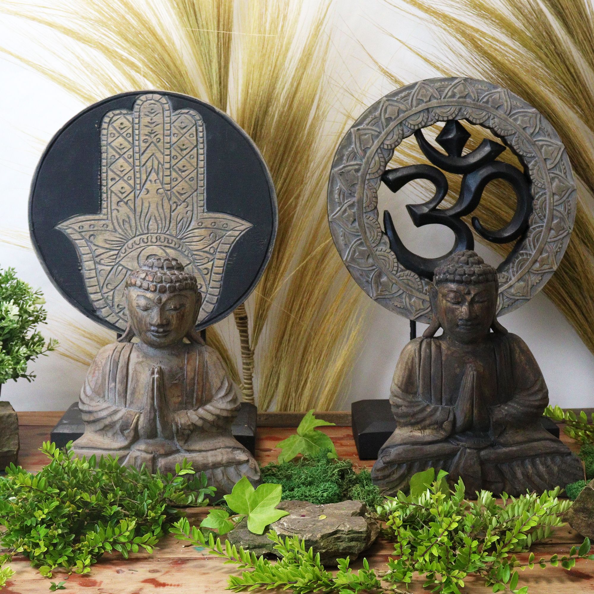 Buddha Feng Shui Set - Om - Grey & Black - Image 5