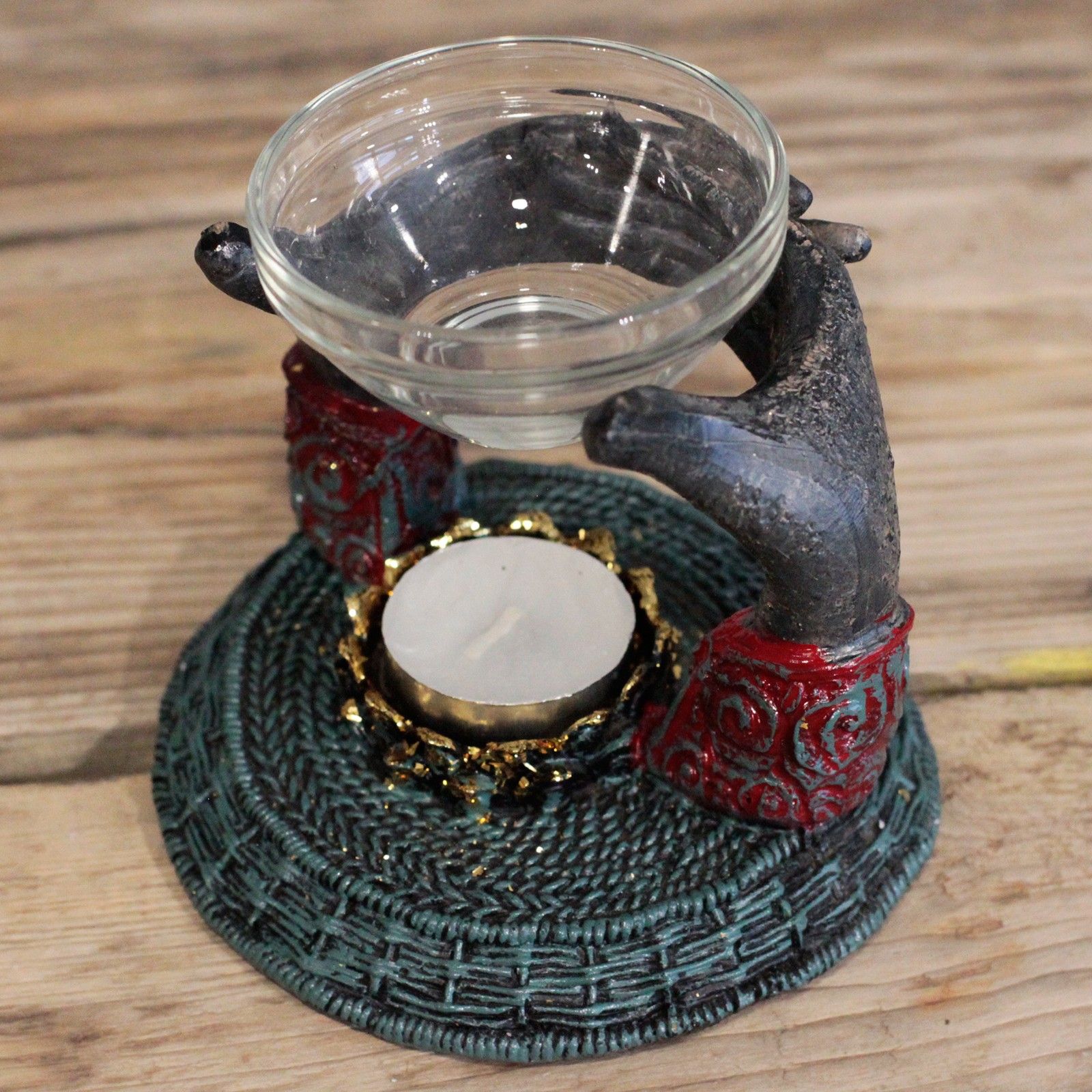 Antique Buddha - Om Hands Oil Burner - Image 5