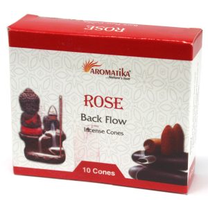 bG9jYWw6Ly9tZWRpYS9ITS9HQy82MFIzMEMxRzZNVEtHQ0hNLzdkMjA0YzFlLmpwZWc.jpg Aromatica Backflow Incense Cones - Rose
