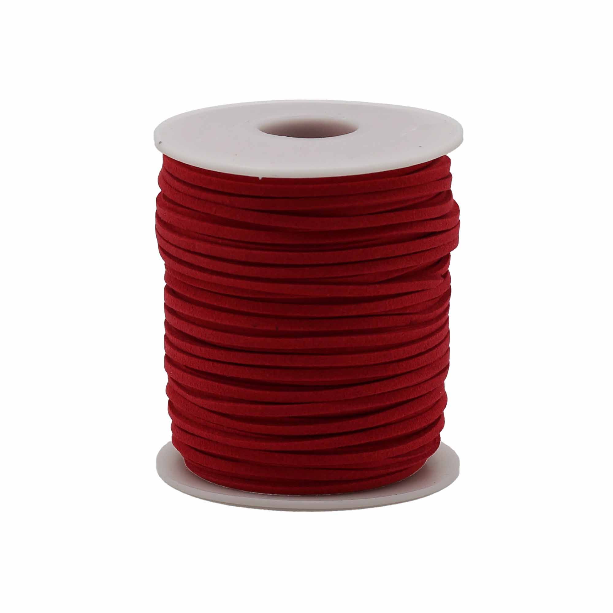 Bulk Roll Pendant Cord - 2.5mm x 45m - Red A056