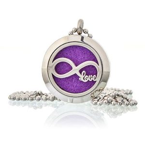 bG9jYWw6Ly9tZWRpYS9ITi84RC82MFIzMEMxRzZNVEs4REhOL2JlMGJiMmM3LmpwZWc-1.jpg Aromatherapy Diffuser Necklace - Infinity Love 25mm