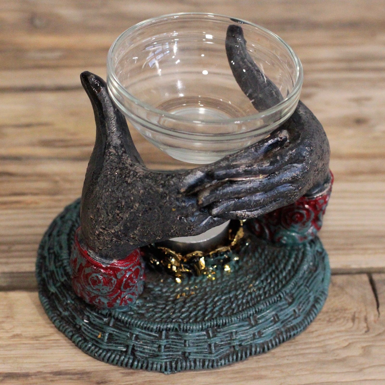 Antique Buddha - Om Hands Oil Burner - Image 6