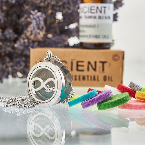 Aromatherapy Diffuser Necklace - Infinity Love 25mm - Image 2