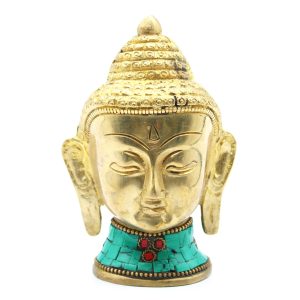 bG9jYWw6Ly9tZWRpYS9IUC8yRC82MFIzMEMxRzZSUksyREhQL2YyODU5ODAwLmpwZWc.jpg Brass Buddha Figure - Lrg Head - 11.5 cm