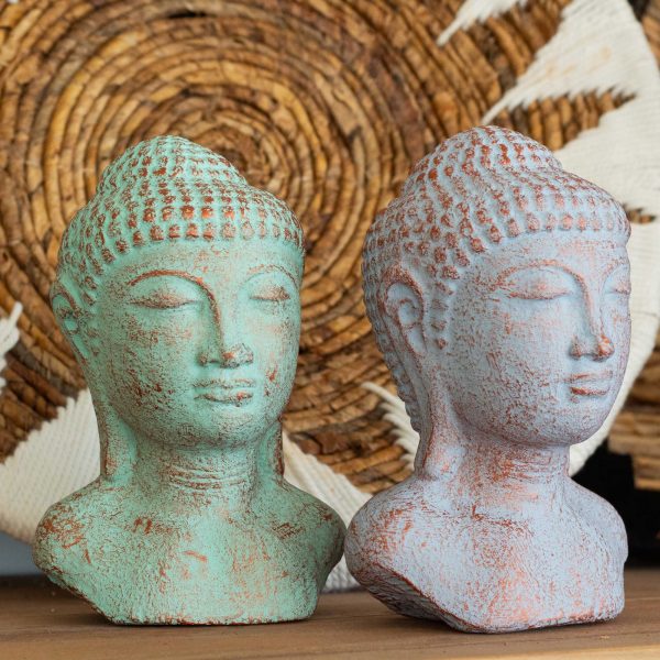 Tranquility Buddha Head  - Blue Copper - Image 4