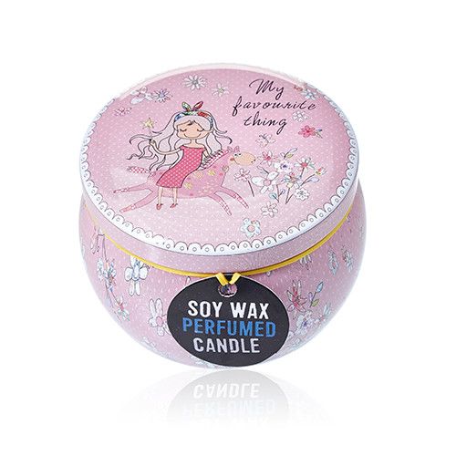 Art Tin Candle - Assorted Design - Friendly Messages - Parma Violet - Image 5