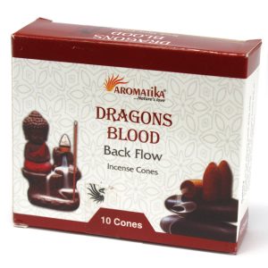 bG9jYWw6Ly9tZWRpYS9IUC9HQy82MFIzMEMxRzZNVEtHQ0hQLzdlNjgzNzI0LmpwZWc.jpg Aromatica Backflow Incense Cones - Dragons Blood