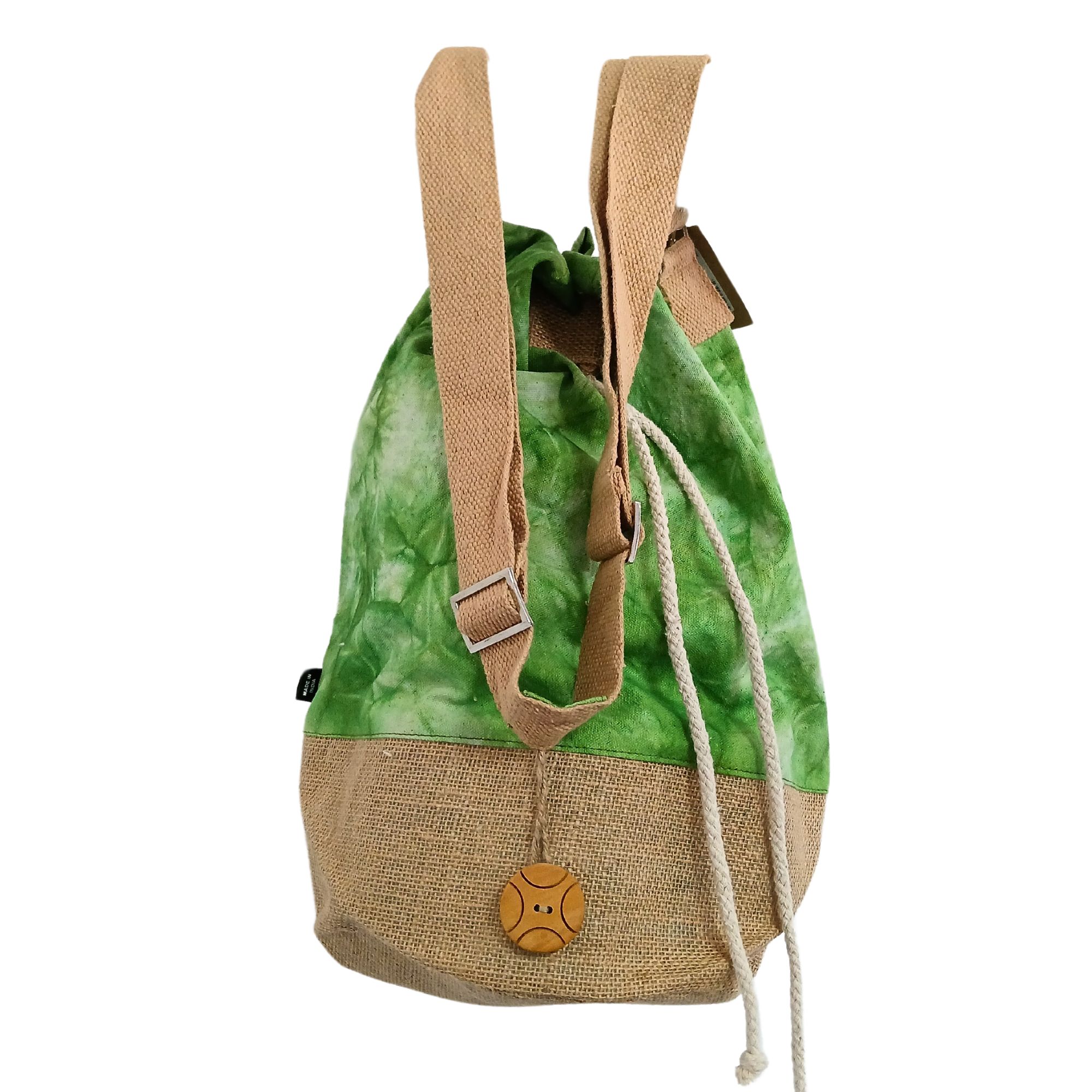 All Natural Backpack - Green Stonewash - Tree of Life - Image 3