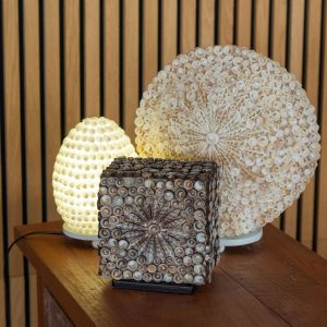 Boho Sea Shell Lamp - Cut Art Shell Oval - 15cm
