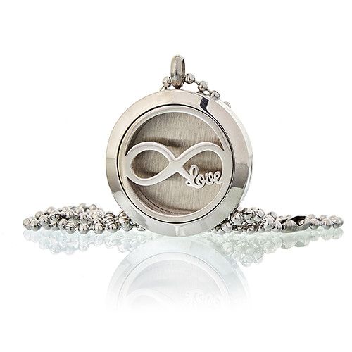 Aromatherapy Diffuser Necklace - Infinity Love 25mm - Image 3
