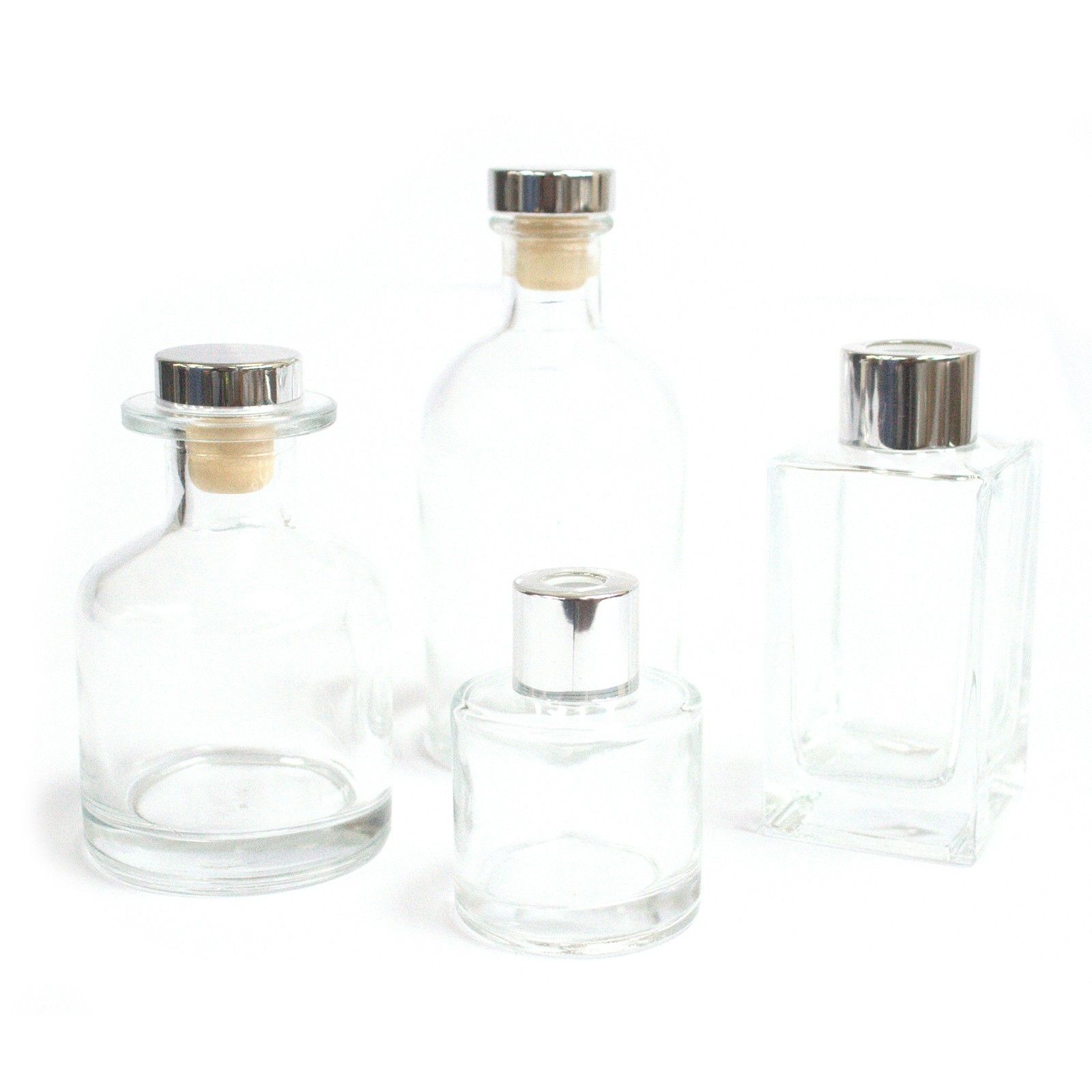 250 ml Round Antique Reed Diffuser Bottle - Clear - Image 2
