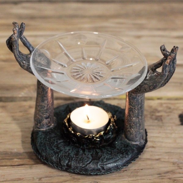 Antique Buddha - Om Hands Oil Burner - Image 4