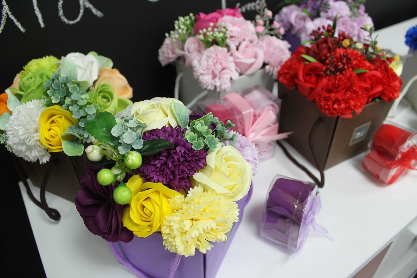 Soap Flower Bouquet - Spring Flowers - Image 4