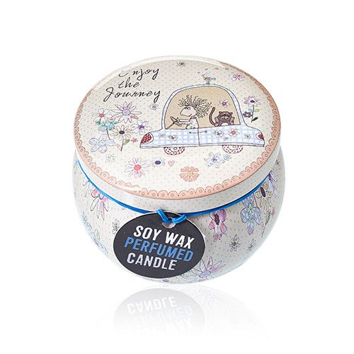 Art Tin Candle - Assorted Design - Friendly Messages - Parma Violet - Image 8