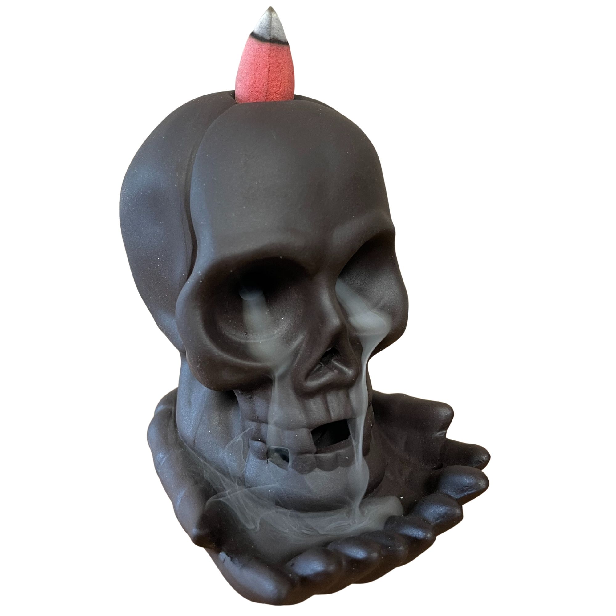 Backflow Incense Burner - Weeping Skull (with light) - Image 2