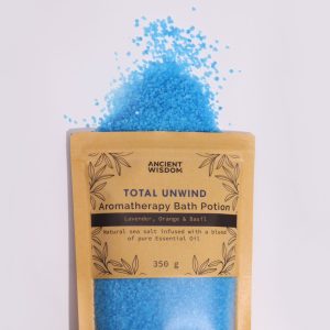 bG9jYWw6Ly9tZWRpYS9TSC9BRC82MFIzMEMxSDc0U0tBRFNILzk3ZGVhMTMzLmpwZWc.jpg Aromatherapy Bath Potion in Kraft Bag 350g - Total Unwind