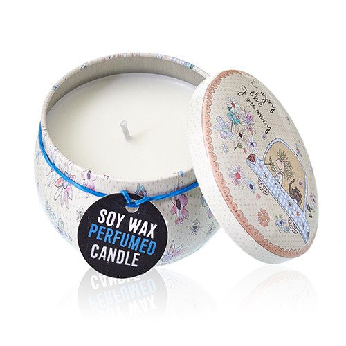 Art Tin Candle - Assorted Design - Friendly Messages - Parma Violet - Image 9