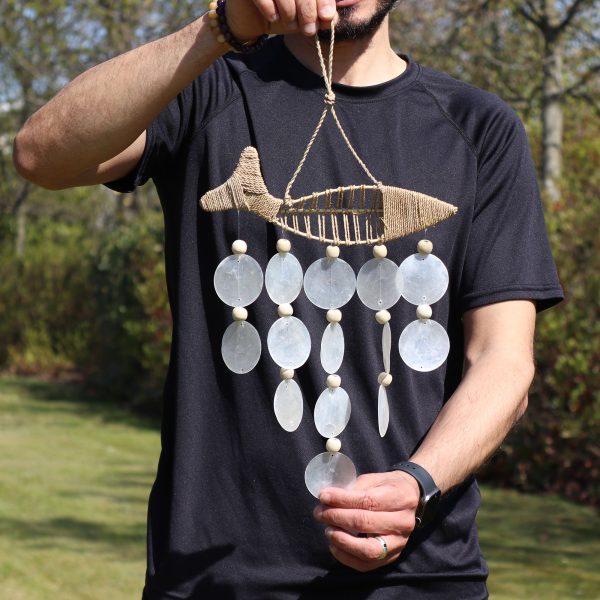 String Fish and Natural Copis Drop - Image 2