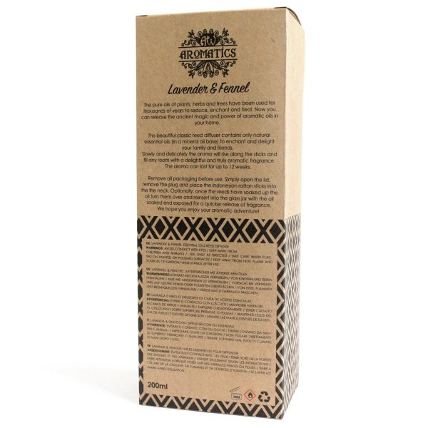 200ml Lavender & Fennel Essential Oil Reed Diffuser - Image 4