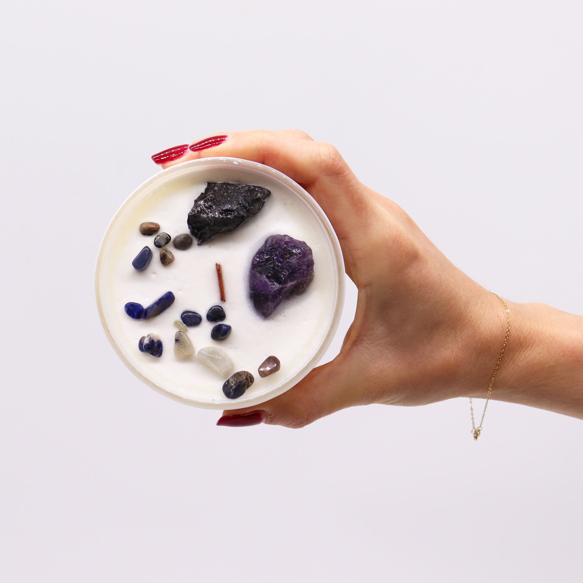 Chakra Crystal Candles - Solar Plexus Chakra - Image 4