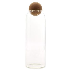 bG9jYWw6Ly9tZWRpYS9TTS82Qy82MFIzMEMxSDc0UjM2Q1NNL2M2OTNiZGVlLmpwZWc.jpg Cottage Cork-Ball Glass Jar - Clear - 25cm