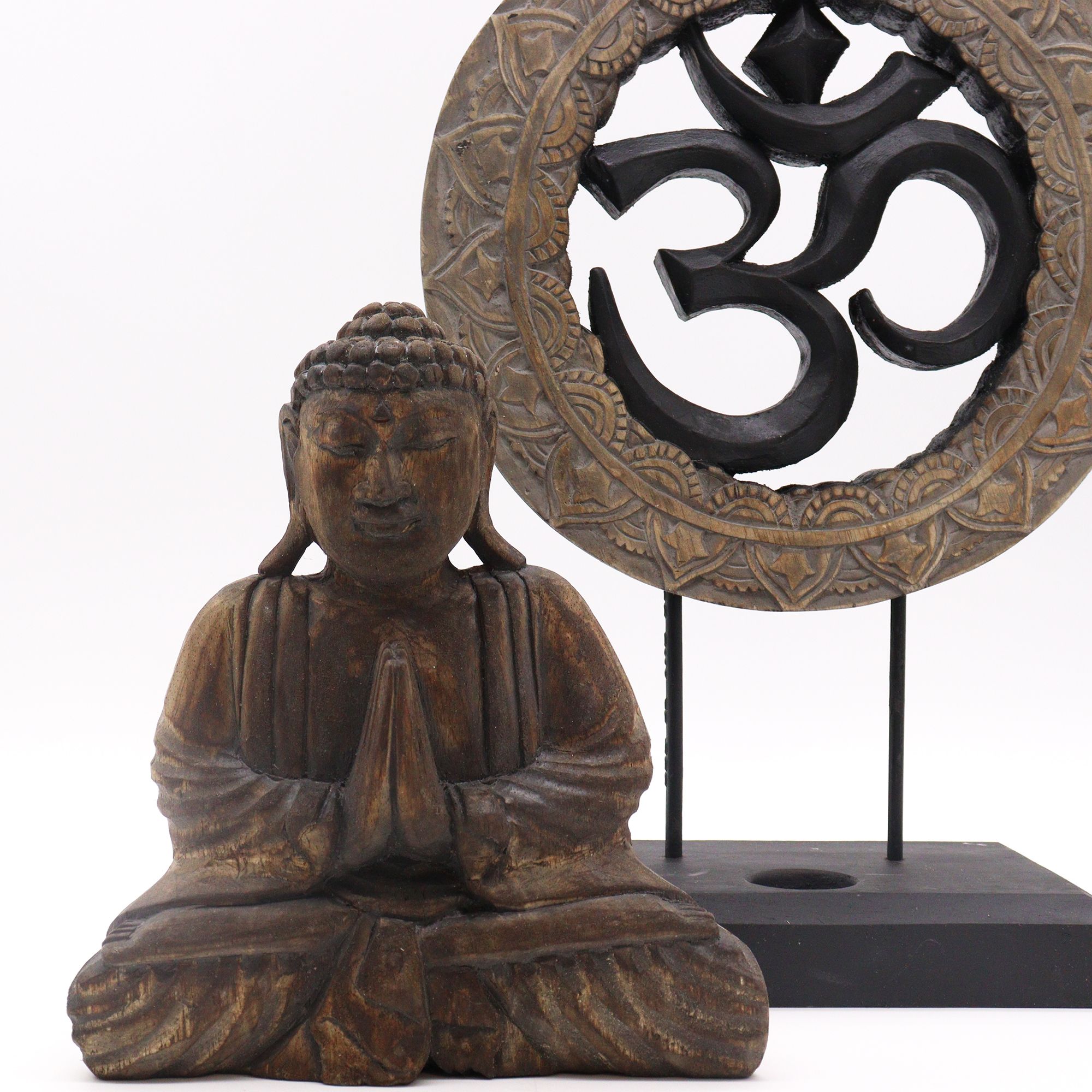 Buddha Feng Shui Set - Om - Grey & Black - Image 2