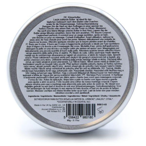 Aromatherapy Shea Body Butter 90g - Frankincense - Image 3