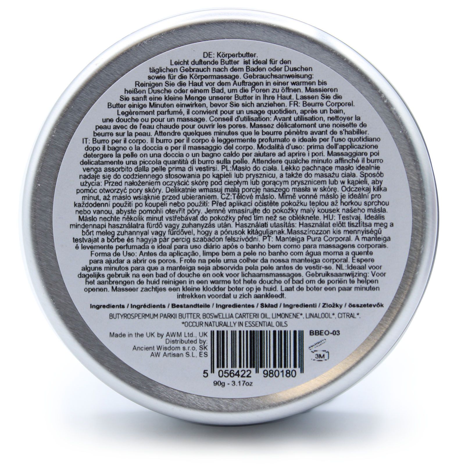 Aromatherapy Shea Body Butter 90g - Frankincense - Image 3