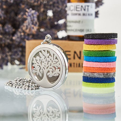 Aromatherapy Diffuser Necklace - Tree of Life 30mm - Image 2