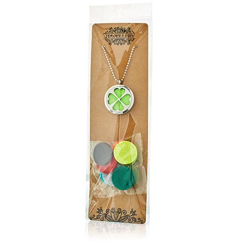 Aromatherapy Diffuser Necklace - Angel Wings 30mm - Image 4