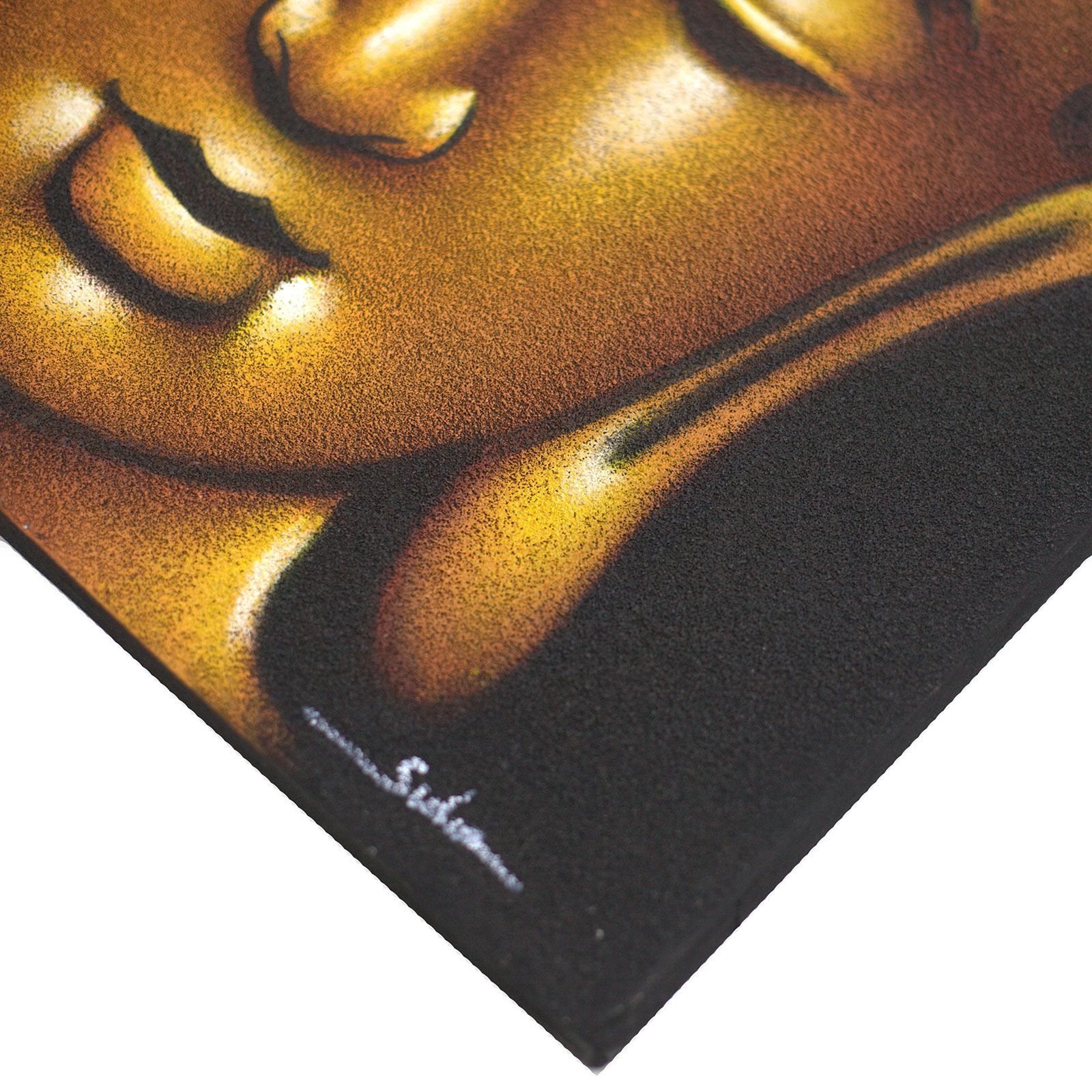 Buddha Painting - Gold Sand Finish - Image 2