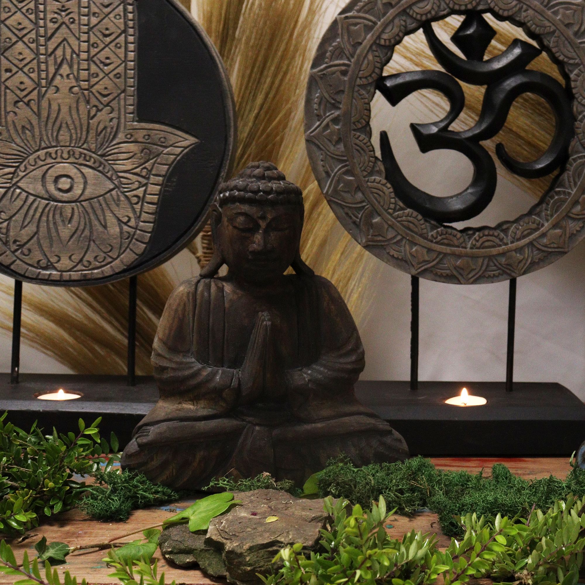 Buddha Feng Shui Set - Om - Grey & Black - Image 6