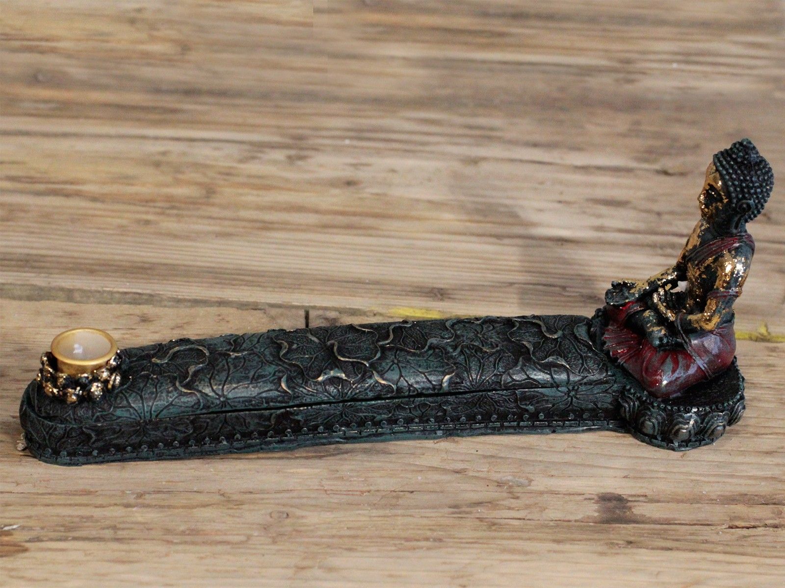 Antique Buddha - Incense Burner & Box - Image 3