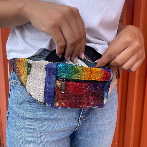 Tiedye Hemp Bum Bag - Image 3
