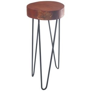 bG9jYWw6Ly9tZWRpYS9TUS9HQy82MFIzMEMxRzZSUzNHQ1NRLzM3OTA0ZGJmLmpwZWc.jpg Albasia Wood Plant Stand - Terracotta & black detail